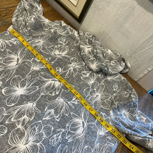 🩶 MARIE CLAIRE • Cardigan à capuche fleuri • Taille G/L - Picture 8 of 9